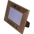 thumbnail image 2 of I Love My Dog 4x6 Inch Engraved Alder Wood Picture Photo Frame - Great Gift for a dog lover, 2 of 3