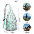 thumbnail image 3 of Hawaiian Pineapple Sling Backpack&nbsp;- Exotic Yellow Fruit Design, Anti-Theft Water-Resistant Shoulder Bag, 3 of 4