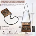thumbnail image 7 of DISNIMO Skull Rose Print Crossbody Handbags Women's Messenger Bag with Zipper Fashion Lightweight Satchel Shoulder Bag with Multi-Pockets, 7 of 7