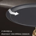 thumbnail image 5 of CERBIOR Modern Round Side Table with Gold Pedestal Base, Black Metal Top, Accent Drink Table for Living Room, 5 of 7
