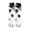 thumbnail image 4 of 6 Pairs Cat Paw Fluffy Socks Women Cat Socks Fuzzy Cosy Warm Slipper Socks Animal Bed Socks, 4 of 4