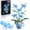 blue, variant on Blue Orchid Flower Building Set with Vase for Adults, Compatible with Lego Botanical Flowers, 567pcs Ideas Plant Collection Toys for Home and Office Decor, Gifts for Christmas Mother's Day