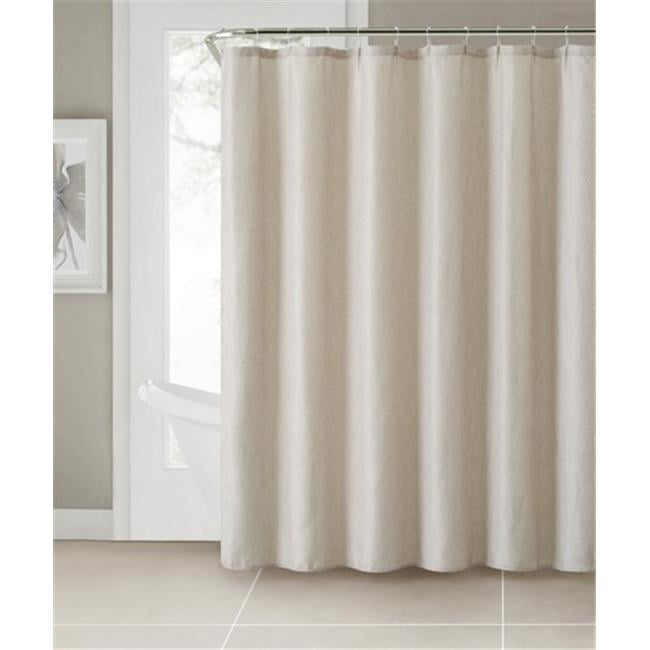 Luxurios Heavy Jacquard Fabric shower curtain 72" x 72" Beige 