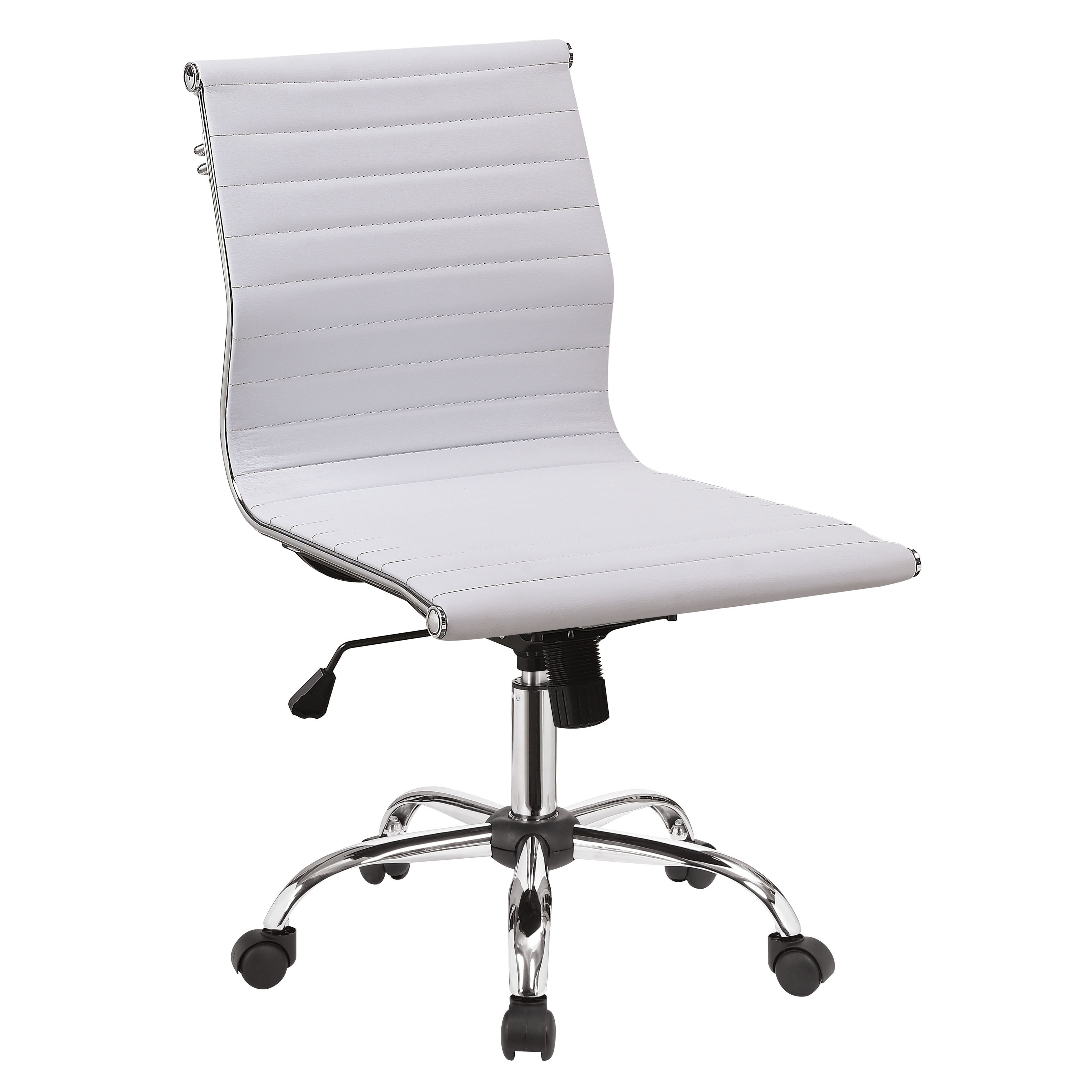 Furniture of America Geline Contemporary Faux Leather Desk Chair Grey