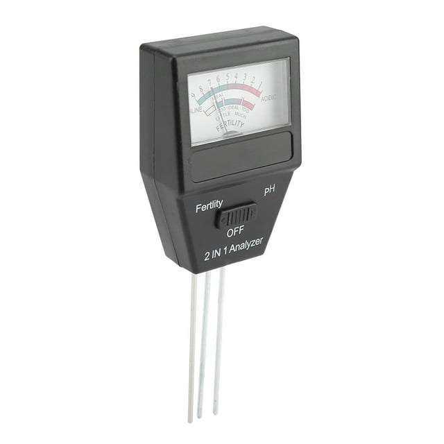 Soil PH Meter, Premium ABS 2 In 1 HighFertile Soil PH Tester Meter For Garden Plant FlowerSoil PH Meter Fertile PH Tester