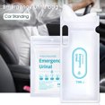 thumbnail image 3 of Trayknick 4Pcs 700ml PE Pee Bag English Edition Disposable Anti Corrosion Car Urinal Bag for Driving, 3 of 13