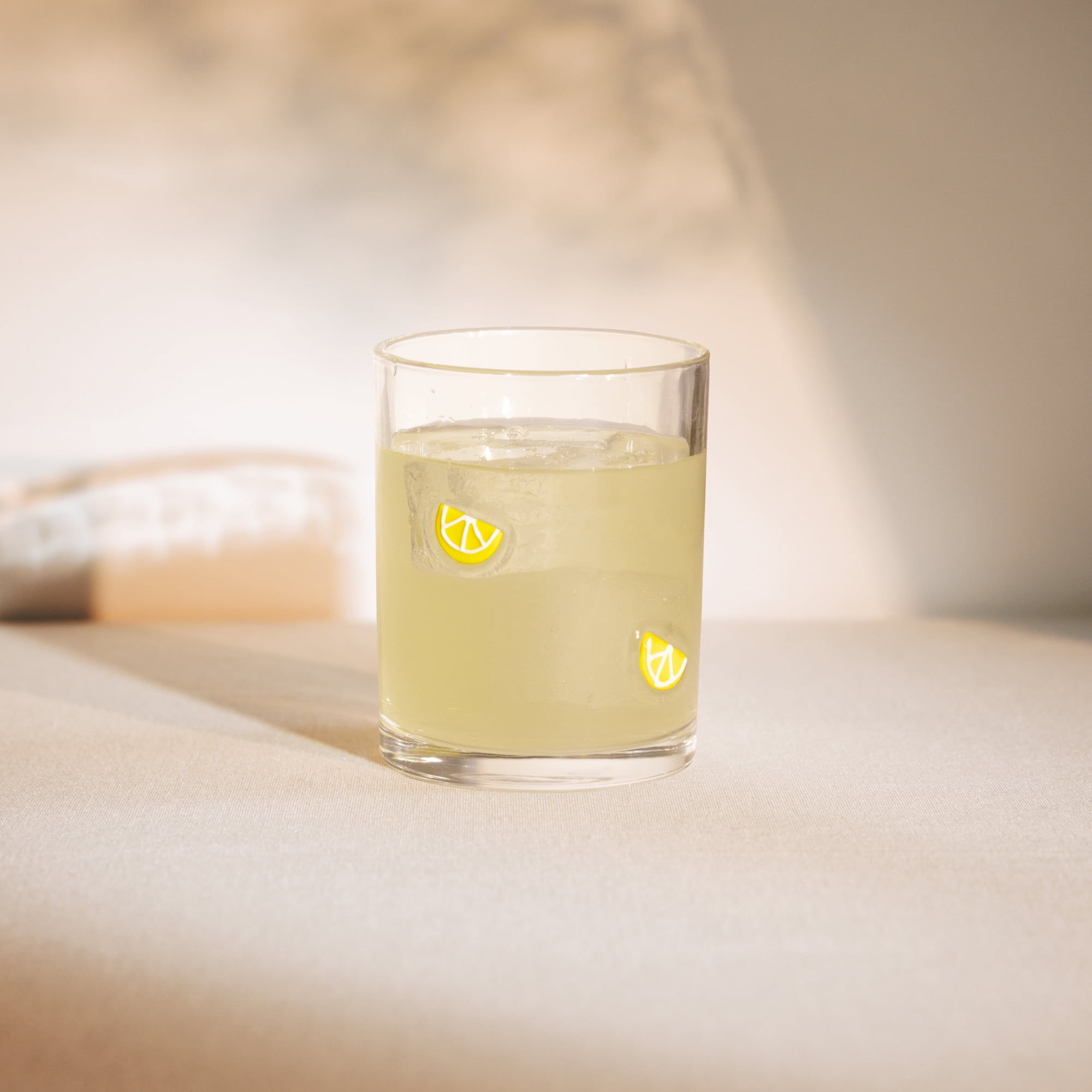 Thyme & Table 12 fl oz Lemon Charm Drinking Glasses, Set of 2