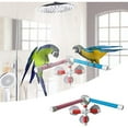 thumbnail image 2 of SUTENG Double Suction Cup Shower Perch Window Wall Stand for Bird Parrot Cockatiel Conure Macaw African Cockatoo Lovebirds Bath Toy Accessories(Ramdom Color), 2 of 5