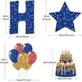 thumbnail image 2 of 18 Pieces Happy Birthday Yard Signs with Stakes, 16 Inches Birthday Outdoor Lawn Signs, Cake Balloon Patio Decorations, Garden Lawn Decorations for Party Outdoor Decor, 2 of 16