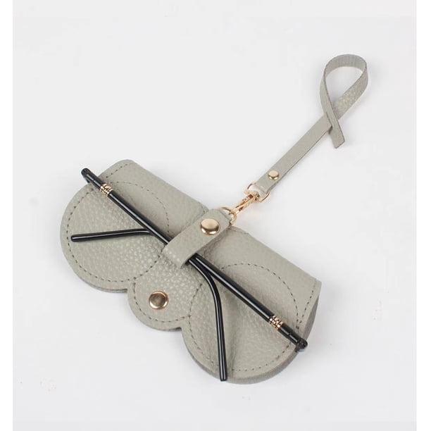 Bolsa de gafas de sol de verano, cubierta protectora de cierre automático, bolsa de almacenamiento de gafas de sol de viaje al aire libre