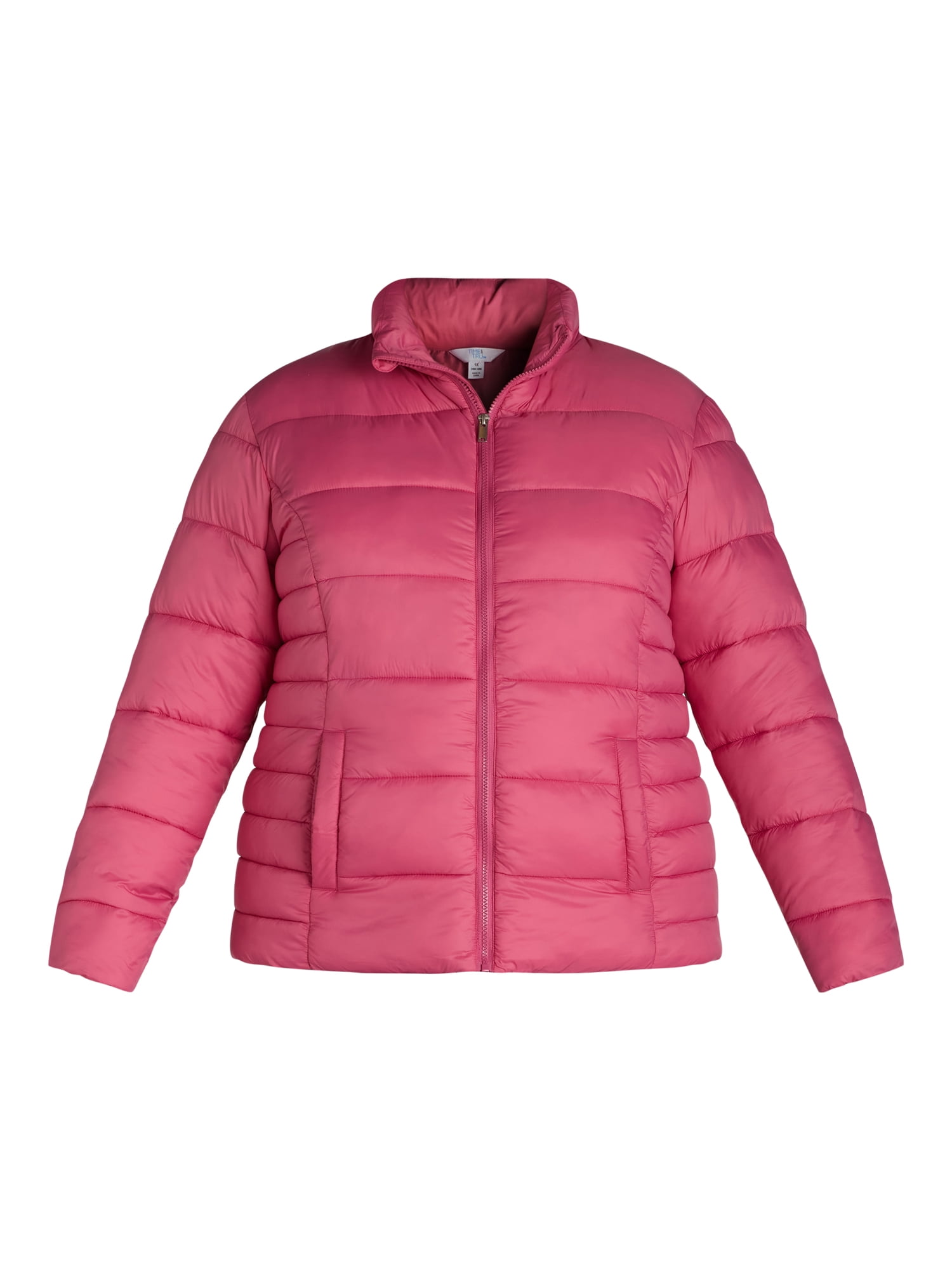Time and Tru Women's and Women's Plus Core Puffer, Sizes XS - 3X