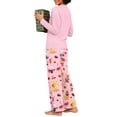 thumbnail image 6 of MINTREUS Womens Pajama Sets Soft Long Sleeve Sleepwear Ladies Loungewear Two Piece Pjs with Pockets, 6 of 7