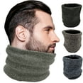thumbnail image 2 of Winter Thermal Neck Warmers, 12 Pack, Fleece Lined Interior Gaiter Warm Scarf Wrap, Mens Womens (Marled), 2 of 5