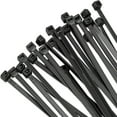 thumbnail image 1 of Attaches de Câble 12 Pouces (500 Pack) Noir 50lbs Résistance à la Traction Résistant aux UV pour Intérieur et Extérieur, 1 of 6