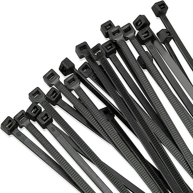 Attaches de Câble 12 Pouces (500 Pack) Noir 50lbs Résistance à la Traction Résistant aux UV pour Intérieur et Extérieur