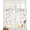 Green White, variant on Pink Spring Floral Sheer Curtains 54 Inch Length 2 Panels Set for Living Room/Bedroom, Flowers Botanical Elegant Pastoral Kitchen Curtains Grommet Semi-Sheer Curtains Window Treatments 42"x54"x2