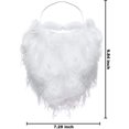 thumbnail image 3 of Disfraz de barba de Papá Noel de 12 piezas, disfraz de barba blanca falsa, acceso a la barba de Papá Noel Feliz Sencillez, 3 of 5