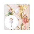 thumbnail image 2 of Snowflake Princess Christmas Tree Ornament Handcrafted Fabric Decor For Home Office Festive Holiday Decoration, 2 of 11