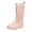 Pink, variant on YUEHUA Womens Rain Boots Waterproof Fashionable Mid Calf Rain Boots with for Women All Season Outdoor Work Ready Rubber Boots Anti- Shoes Outdoor Garden Shoes