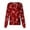 Red-B#260831HH, variant on Snap Front Christmas Scrub Jackets for Women Long Sleeve Stretchy Warm Up Scrub Top Women Xmas Holiday Plus Size Nurse Uniform with Pocket