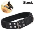 thumbnail image 2 of Nvzi Collar táctico ajustable para perros, de nailon militar, con hebilla de metal resistente, antidesgaste, cinco niveles de ajuste, adecuado para perros medianos y grandes, color negro., 2 of 5