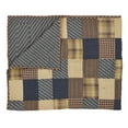 thumbnail image 5 of Primitive Throw 60x50 Patriotic Patch Quilted Patchwork Red Blue Americana TCC Brands, 5 of 5