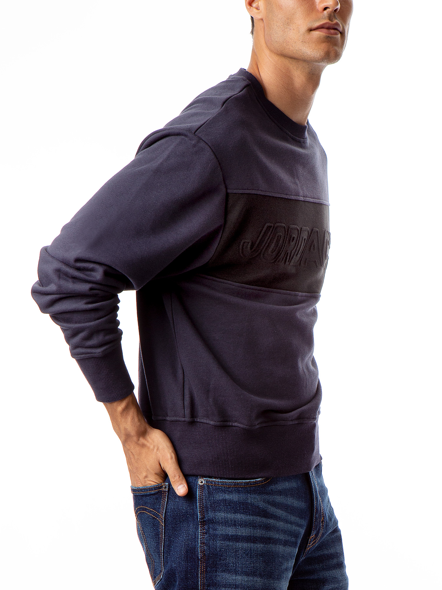Jordache Vintage Men's Aaron Colorblocked Sweatshirt - image 3 of 5