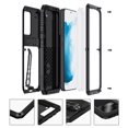 thumbnail image 2 of Compatible Metal Phone Case for Samsung Galaxy S22, Military Heavy Duty Aluminum Ddustproof Shockproof with Kickstand Full Body Protective Galaxy S22 Case Cover, 2 of 8