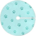 thumbnail image 1 of FMSHPON Dog Paw Xmas Christmas Tree Skirt Stand Mat for Holiday Party Decoration Indoor Outdoor 48 inches, 1 of 6