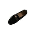 thumbnail image 2 of Viluyesy Women's Faux Suede Loafers, Comfort Wide Width Round Toe Fashion Flat Loafers Black, 2 of 8