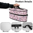 thumbnail image 5 of ZUXONGSY Hummingbird Cherry Blossom Print Steam Iron Holder Waterproof & Dustproof Garment Steamer Case Lightweight Travel Iron Organizer with Handle , Case Only, 5 of 6