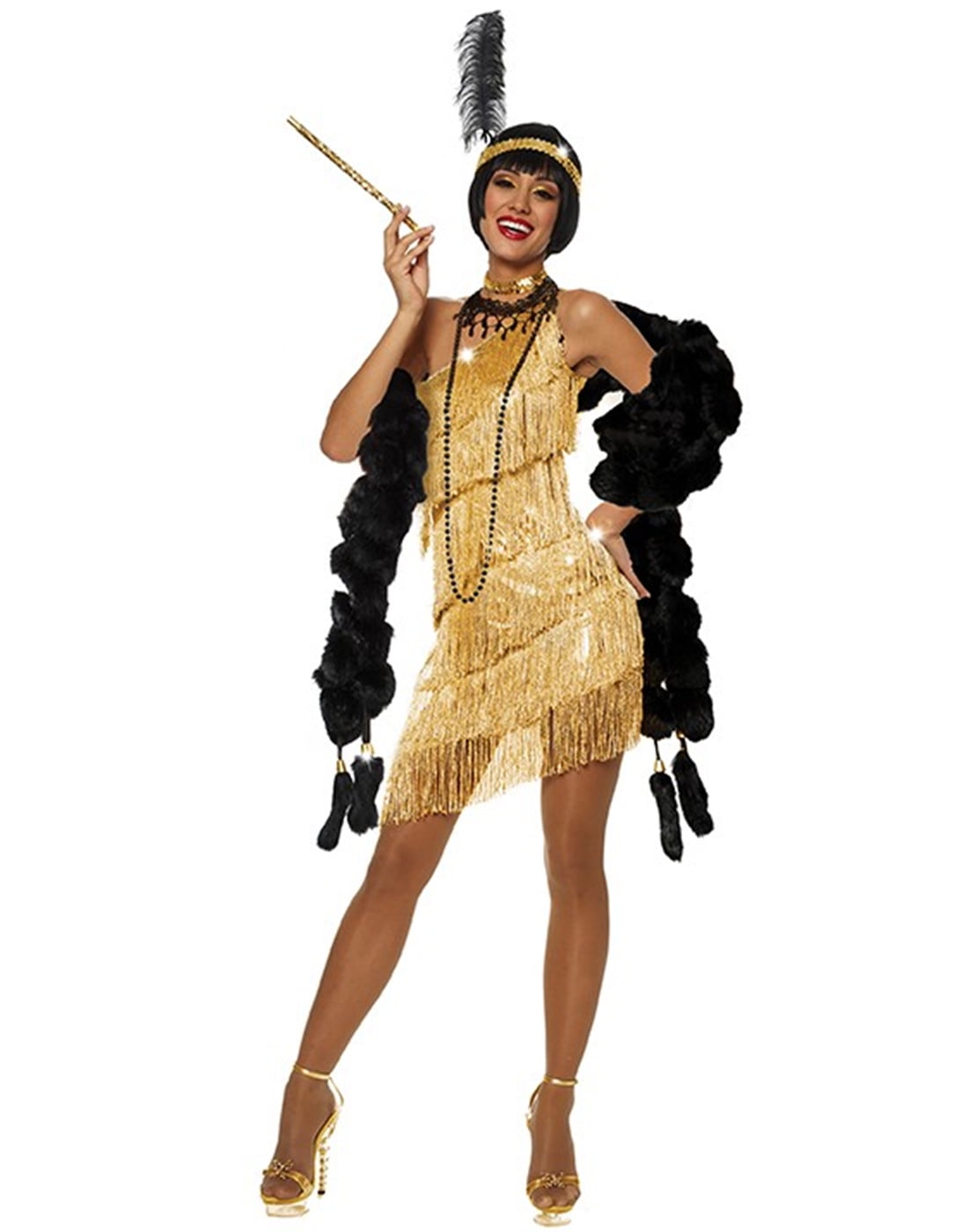 gold roaring 20s dress