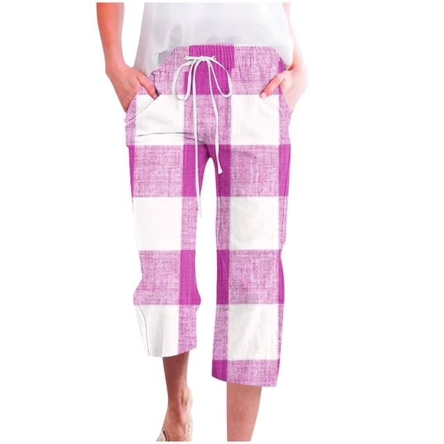 Pantalons pour Femmes, Mode Décontractée, Imprimé Floral, Élastiques, Amples, Jambes Larges, avec Poche