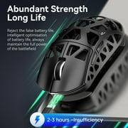 ATTACK SHARK R3 Wireless 8K MouseMagnesium Alloy Mouse, 46g SUPERLIGHT Mouse, PixArt PAW3395 Gaming Sensor, BT/2.4G/Wired Gaming Mouse, Adjustable DPI 26000, Office Mice for Win11/Xbox/PS/Mac -Black