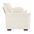 thumbnail image 5 of Comfortable Sofas 47" Ergonomic Single Seater Sofa with High-Resilience Support Cushions and Throw Pillows, Easy Assembly Modern Design for Living Room, Office, Study,White,Modern Sofas, 5 of 11