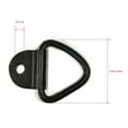 thumbnail image 3 of The ROP Shop (4) 1/4" Black Steel D Ring Bracket CLIP Anchor Tie Down Trailer Truck ATV Boat, 3 of 9