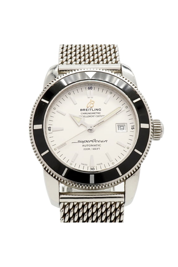 Pre-Owned Breitling Superocean Heritage 42 A1732124 A17321 Silver Dial Men's Watch