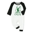 thumbnail image 4 of Christmas Pajamas for Family Long Sleeve Elk Graphic Tops + Plaid Trousers Set Winter Sleepwear, 4 of 10