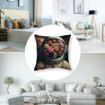 thumbnail image 5 of Outer Space Throw Pillow Cushion Cover, Man in The Spacesuit Image, Decorative Square Accent Pillow Case, Yellow Blue, 5 of 7
