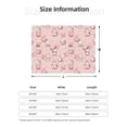 thumbnail image 2 of Throw Blanket for Couch, Funny Cute Rabbit Egg Pink Super Soft Fuzzy Comfy Warm Throw Blanket, Cuteness Lightweight Cozy Plush Flannel Blanket & Throws for Sofa and Bed All Season, 2 of 5