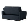 thumbnail image 3 of Serta Grant Scandinavian Convertible Loveseat with Full Size Sleeper, Navy Woven Fabric, 3 of 5