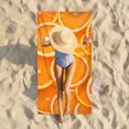 thumbnail image 3 of Kezqiaxn Summer Fruit Beach Towels 70x140cm Microfiber Oranges Beach Towel Super Lightweight Bath Towel Sandproof Beach Blanket Multi-Purpose Towel for Swimming Yoga Camping Pool, 3 of 9