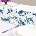 thumbnail image 6 of GZHJMY Summer Crab Palm Tree Table Runner Seasonal Table Cloth Runner for Kitchen Dining Table Wedding Party Holiday Coffee Dining Home Decor 13 x 70 Inches, 6 of 7