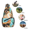 thumbnail image 5 of Lsque Funny Swimming Chihuahua Pattern Cross Chest Bag Diagonally – Premium Durable Front Chest Sling with Adjustable Padded Strap, High-Capacity Storage, 5 of 8