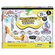 Play-Doh Slime and Foam Metallic Mix-In Mania Set for Kids 4 Years and Up
