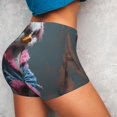 thumbnail image 2 of Sikiie Lady Duck Print Workout Shorts Women Scrunch Butt Gym Shorts Seamless High Waist Tummy Control Yoga Biker Athletic Shorts, 2 of 5