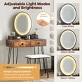 thumbnail image 4 of Giantex Vanity Table Set w/ 3-Color Lighted Mirror, Makeup DeskDressing Table for Home, 4 of 9