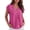 Hot Pink, variant on ANRABESS Women Tops Dressy V Neck T Shirts Cap Sleeve Business Casual Tops for Women Summer Loose Fit Dressy Work Office Blouses Cute Clothes Trendy Outfits White M
