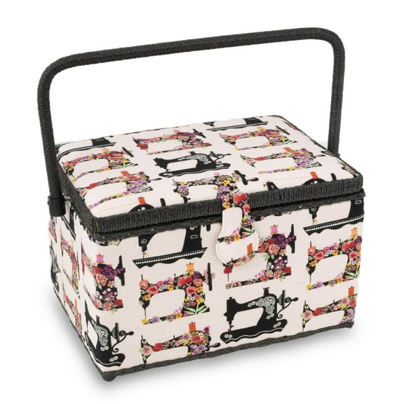 Dritz Large Sewing Basket, Pink Sewing Machines
