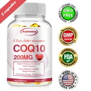 Xemenry CoQ10 Capsules 200mg - High Absorption Supplements, Support Heart Health (30/60/120pcs)